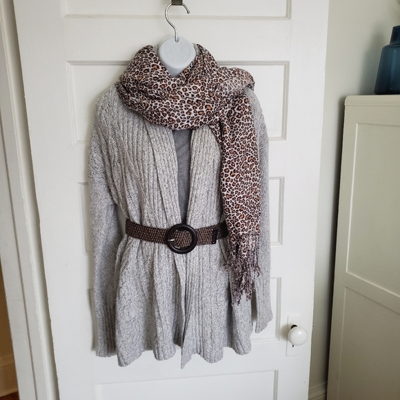 ANIMAL LEOPARD PPRINT LONG SCARF WRAP SHOULDER COVER COTTON* O/S - Picture 3 of 10